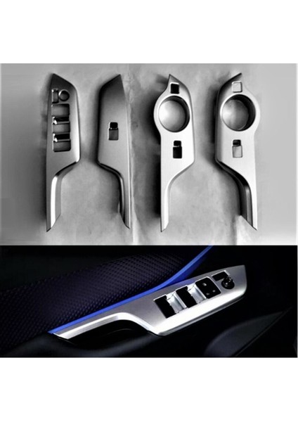 Toyota C-Hr 2016-2019 Kapı Kolçak Kaplama Silver (Elektriklı Ayna Dügmelı Model) modelleri