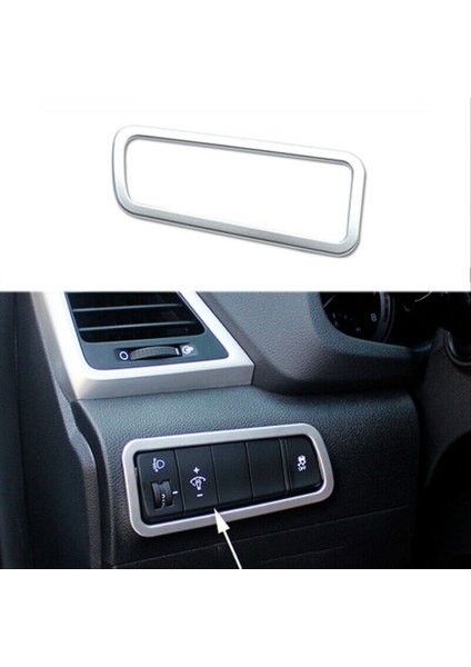 Hyundaı Tucson 2015-2018 Kontrol Panel Kaplama - Silver (Abs)