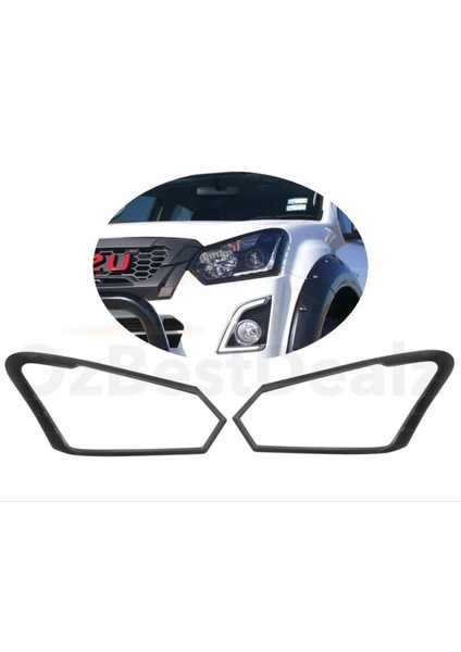 D-Max 2017-2019 Far Çerçeve Siyah