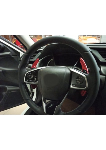 Honda Cıvıc Fc5 2016+ Paddle Shift (F1 Vıtes Kulakcık) - Kırmızı modelleri
