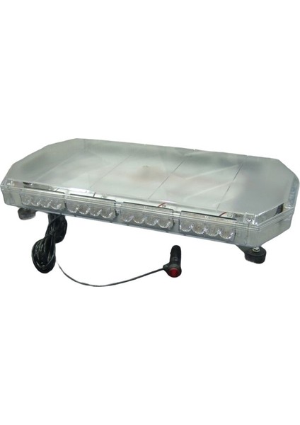 Ledli Oval Ikaz Lambası Sarı 40 LED 24V /LAIK100-24
