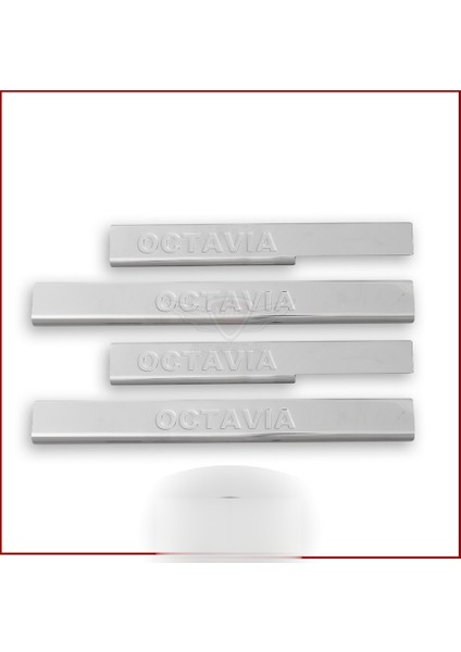 Skoda Octavia A7 Kapı Eşiği 2013- Paslanmaz Çelik