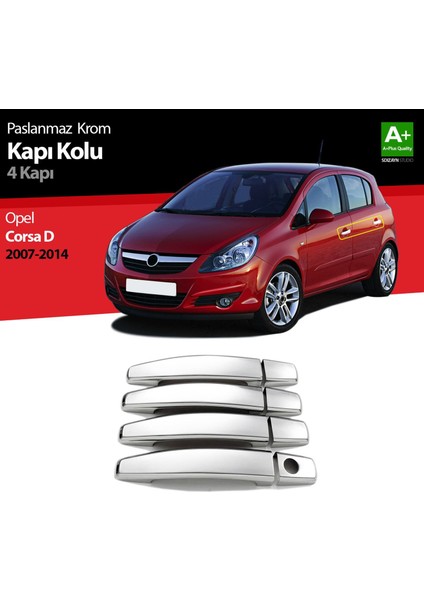 Opel Corsa D Krom Kapı Kolu 4 Kapı 2007-2014