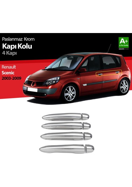 Renault Scenic 2 Krom Kapı Kolu 4 Kapı 2003-2009