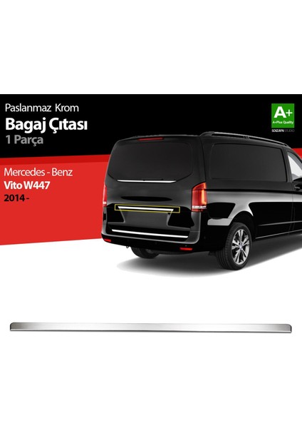Mercedes Vito W447 Krom Bagaj Çıtası 2014 Üzeri