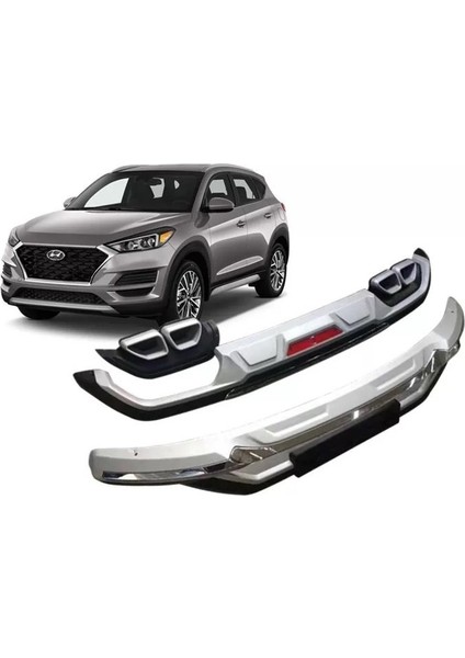 Hyundaı Tucson Ön ve Arka Tampon Koruma Difüzör 2019