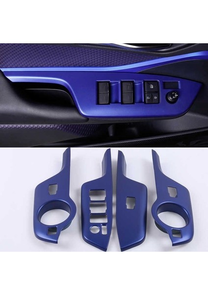 Toyota C-Hr 2016-2019 Kapı Kolçak Kaplama Mavi (Elektrikli Ayna Düğmeli Model) fırsatları