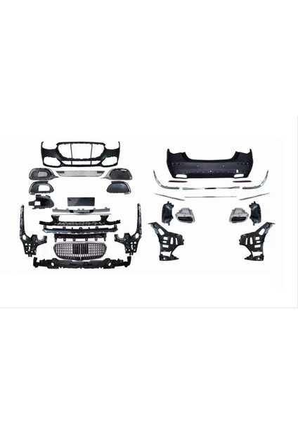 Mercedes w223 maybach body kit tampon seti 2021+ s serisi