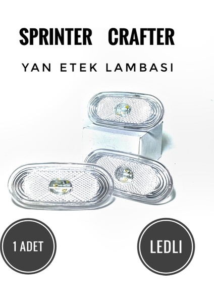 Sprinter-Crafter Uyumlu Yan Etek Lambası Ledli 1 Adet Beyaz