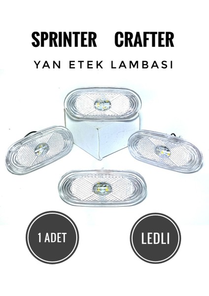 Sprinter-Crafter Uyumlu Yan Etek Lambası Ledli 1 Adet Beyaz fiyatları