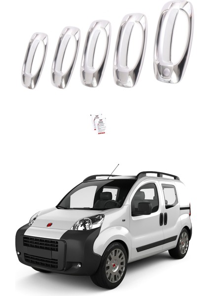 Fiat Fıorıno Uyumlu 2008 Ve Üzeri Krom Kapı Kolu Ve Çerçeve 5 Kapı 10 Parça Paslanmaz Çelik