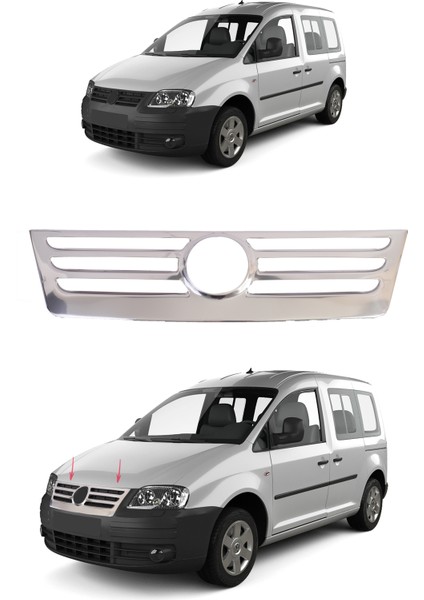 Volkswagen Caddy 2003-2010 Ön Panjur P.çelik