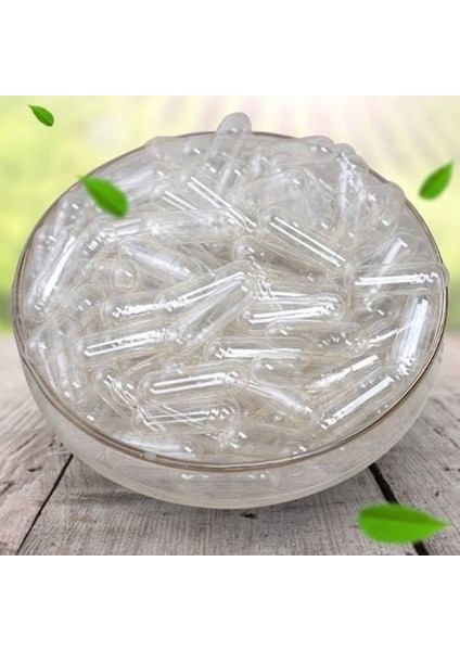 Bitkisel Boş Ilaç Kapsülü 1000 Adet 00'' 00'' Helal Sertifikalı Büyük Boy (1000 Mg)