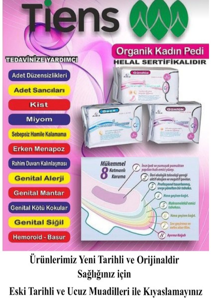 Airiz Hijyenik Kadın Pedi 8'ligece 6'lıset indirimleri