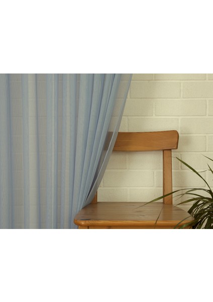 Pamuk Dokulu Tül Indigo 1-3 Sık Pile 400X260