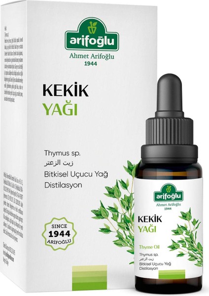 %100 Saf ve Doğal Kekik Uçucu Yağı 10 ml