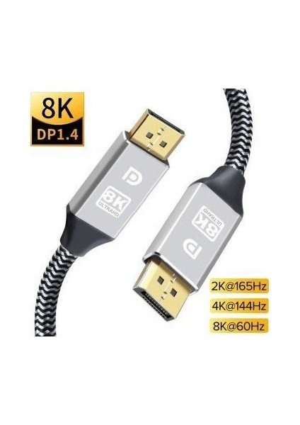 3 Metre 8k Displayport Kablo