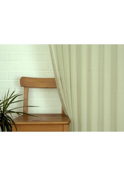 Pamuk Dokulu Tül Yeşil 1-2 Seyrek Pile 350X260