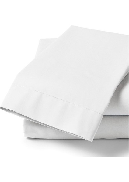 Yastık Kılıfı Beyaz Pamuklu Kumas 50 x 70 cm