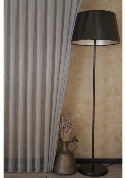 Etamin Şantuklu Tül Füme 1-3 Sık Pile 200X260