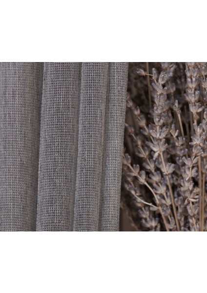 Etamin Şantuklu Tül Füme 1-3 Sık Pile 100X260