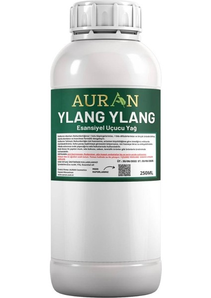 Ylang Ylang Esansiyel Uçucu Yağ, Esans Koku Yağı, Hobi Esans, Mum, Sabun, Oda Kokusu 250 ml
