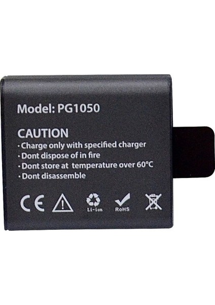 Orjinal Eken Aksiyon Kamera Yedek PG1050 Pili 1050 Mah Batarya