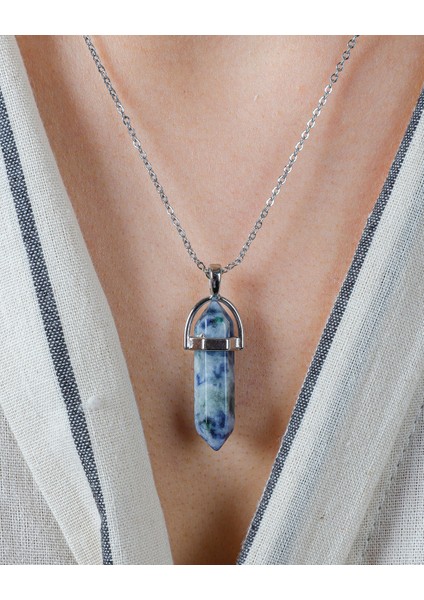 Doğal Taş Sodalit Çivi Kolye Ucu fiyatları