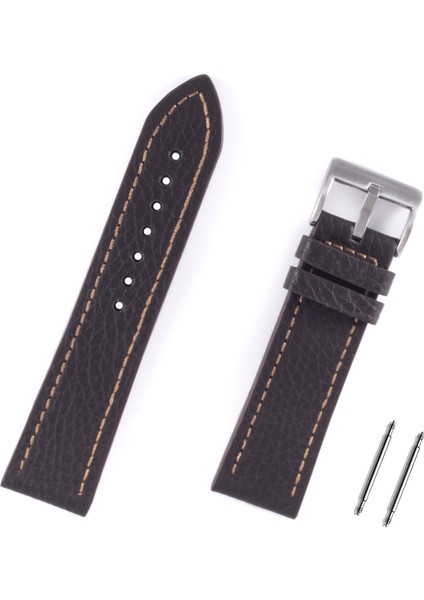 22MM Kahverengi Hakiki Deri Spor Saat Kordonu Kayış
