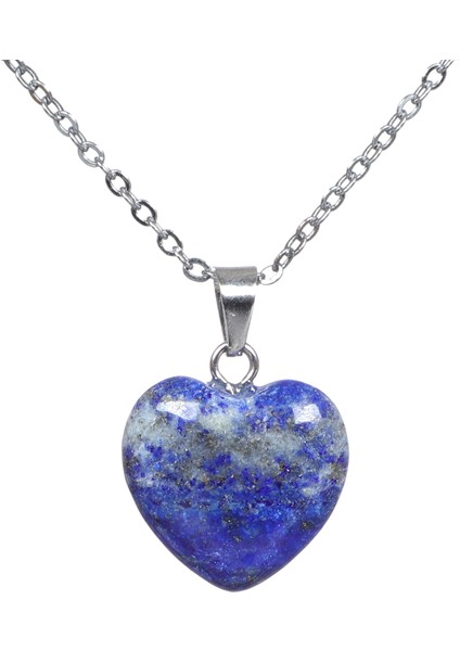 Doğal Taş Sodalit Kalp Kolye Ucu modelleri