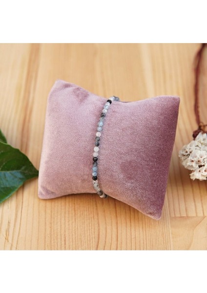 Sertifikalı Deniz Doğal Taş Renkli Nubilies Akumarin Doğal Taş Bileklik 3 4 mm fiyatları