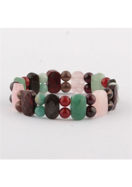 Sertifikalı Kaplan Pembe Kuvars Aventurin Akik D.kuvars Amazonit Jasper Lal Doğal Taş Bileklik modelleri