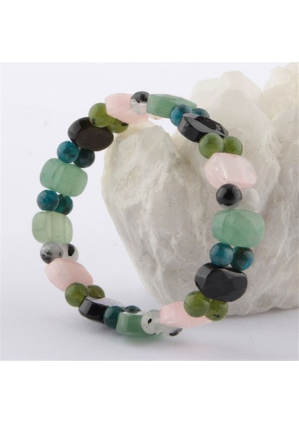 Sertifikalı Kaplan Yeşim P.kuvars Güneş Taşı Aventurin Ay Taşı Dönüşümlü Sitrin Doğal Taş Bileklik