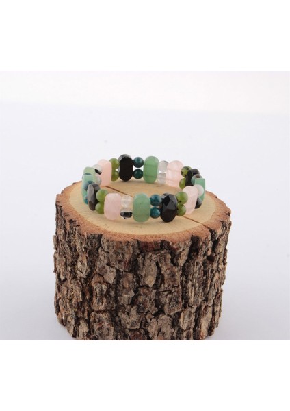 Sertifikalı Kaplan Yeşim P.kuvars Güneş Taşı Aventurin Ay Taşı Dönüşümlü Sitrin Doğal Taş Bileklik modelleri