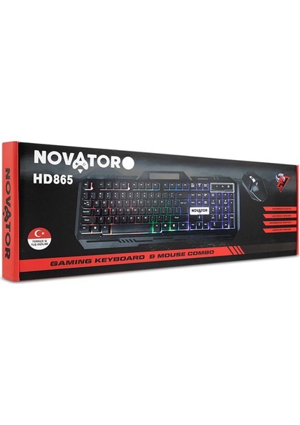HD865 Oyuncu Klavye Mouse Seti-Rgb Oyuncu Klavye Mouse-Işıklı Oyuncu Metal Dayanıklı Klavye fırsatları
