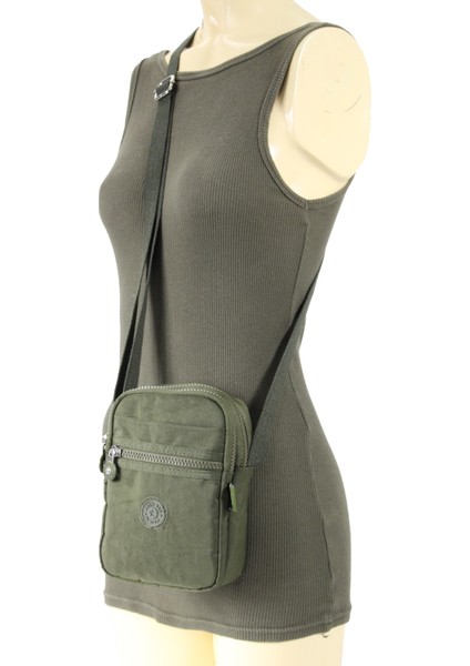 M 227 Mega Bag Krinkıl Kumaş Unisex Küçük Omuz Çantası, Telefonluk