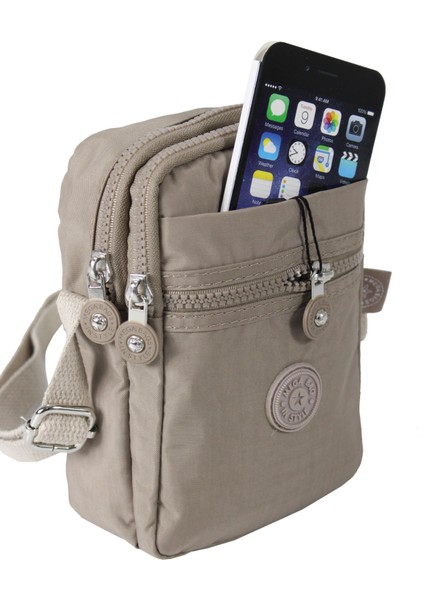 Mega Bag M 227 Mega Bag Krinkıl Kumaş Unisex Küçük Omuz Çantası, Telefonluk