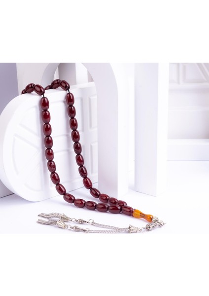 Kapsül Kesim Sıkma Kehribar Tesbih -Z3223 fiyatları