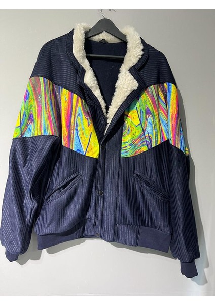 Unisex Oversize Vintage Ceket Lgdl3