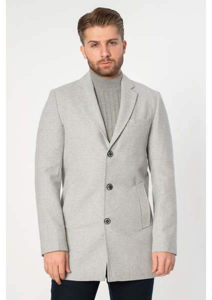 Abrantes Slim Fit 1754 Pamuklu Palto Gri fiyatları