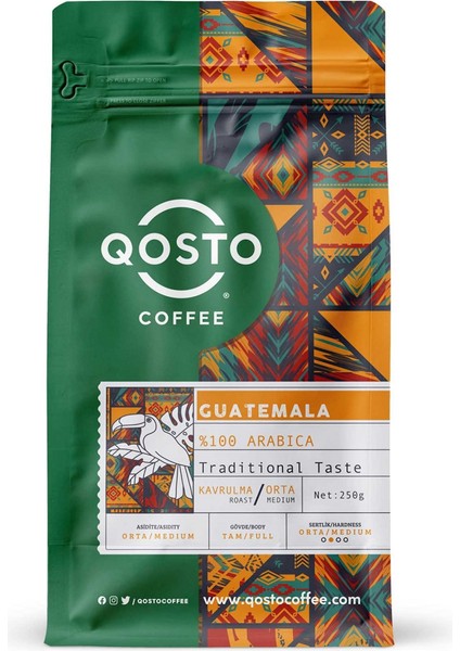 Guatemala Huehuetenango Filtre Kahve Çekirdeği 250 gr