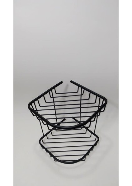 Alüminyum Banyo Rafı 2 Katlı Raf - Duşakabin Şampuanlık Siyah Banyo Köşe Rafı modelleri