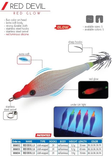 Red Devıl 1.5 Kalamar Zokası Pınk Head