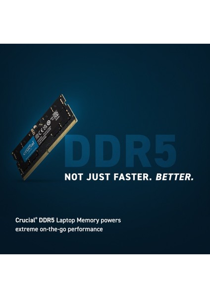 32GB Ddr5 5200 Sodımm CL42 (16GBIT) Notebook Ram Bellek CT32G52C42S5