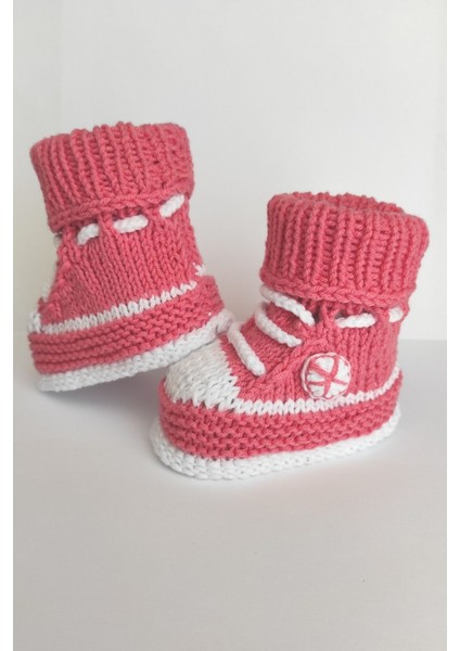 Convers El Yapımı Örgü Bebek Patiği