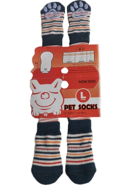 Pet Socks Kedi Köpek Çorabı Large 3.5 x 9 cm