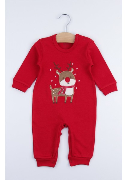 Geyik Nakışlı Patiksiz Yeniyıl Bebek Tulumu Christmas Bebek Tulumu Yeni Yıl Bebek Hediyesi Yılbaşı Tulumu modelleri