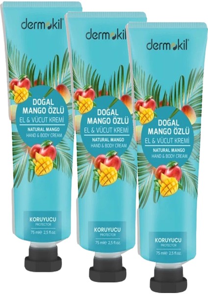 Doğal Mango Özlü Krem 75ML 3 Adet