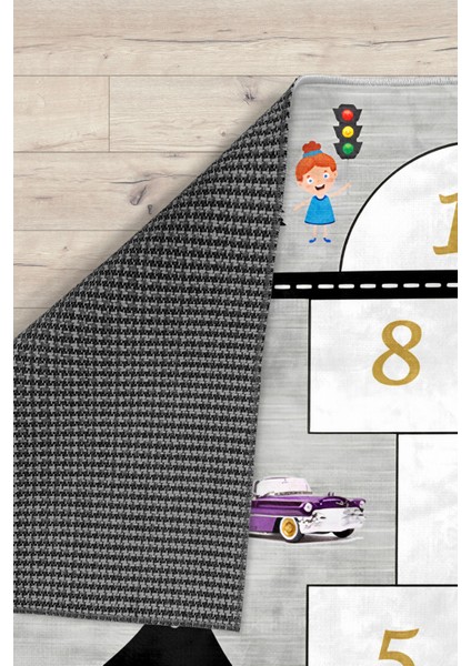 Eğitici Seksekli Bambu Çocuk Odası Halısı fiyatları
