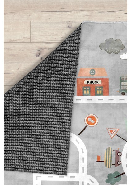 Eğitici Yollu Bambu Çocuk Odası Halısı fiyatları